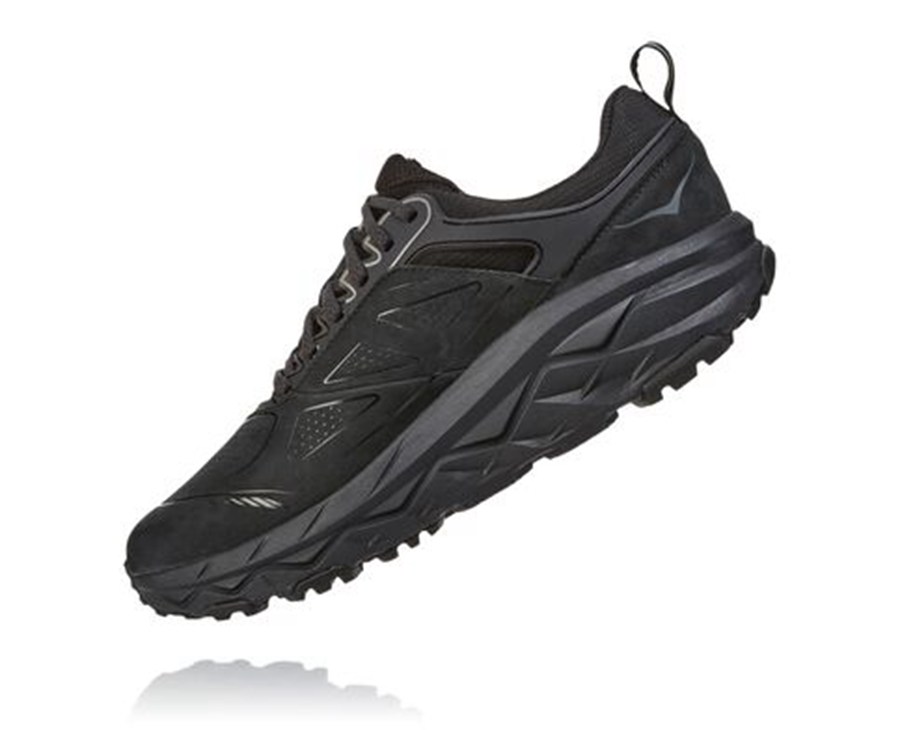 Hoka Australia One One Challenger Low GORE-TEX - Mens Trail Shoes Black - HUXLB-8319